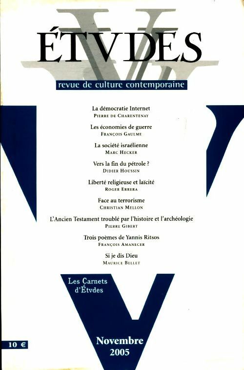 Livrenpoche : Etudes n°403-5 - Collectif - Livre