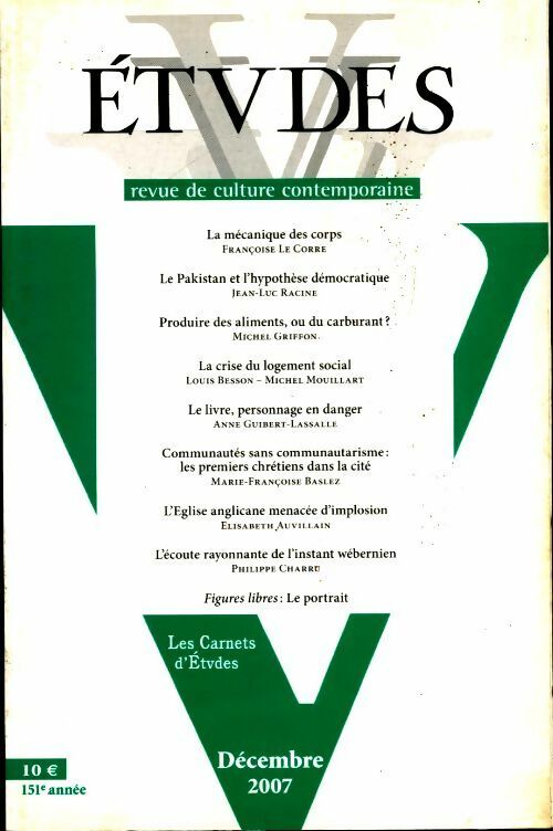 Livrenpoche : Etudes n°407-6 - Collectif - Livre