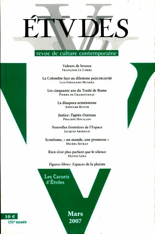 Livrenpoche : Etudes n°406-3 - Collectif - Livre