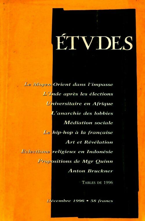 Livrenpoche : Etudes n°385-6 - Collectif - Livre