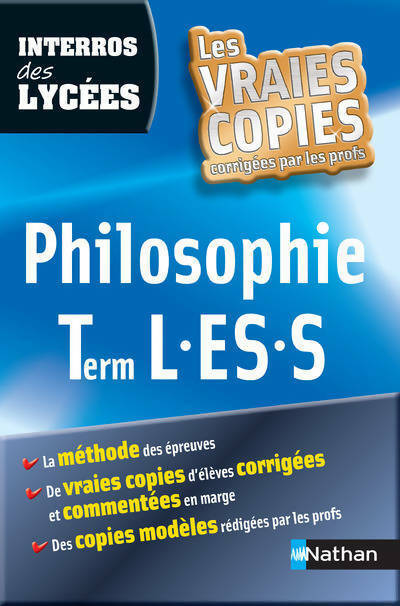 Livrenpoche : Philosophie Terminales L, ES, S. Les vraies copies - Yolaine Polirsztok - Livre