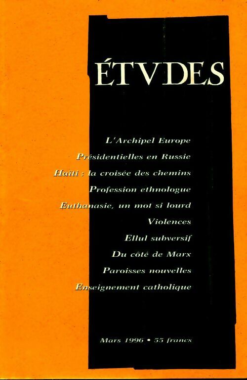 Livrenpoche : Etudes n°384-3 - Collectif - Livre