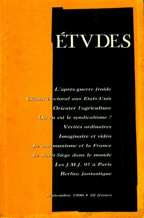 Livrenpoche : Etudes n°385-3 - Collectif - Livre