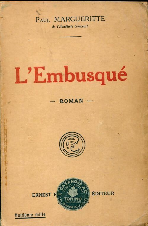 Livrenpoche : L'embusqué - Paul Margueritte - Livre