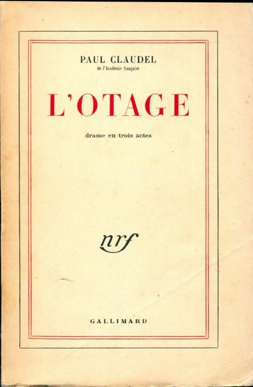 Livrenpoche : L'otage - Paul Claudel - Livre
