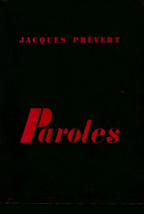Livrenpoche : Paroles - Jacques Prévert - Livre
