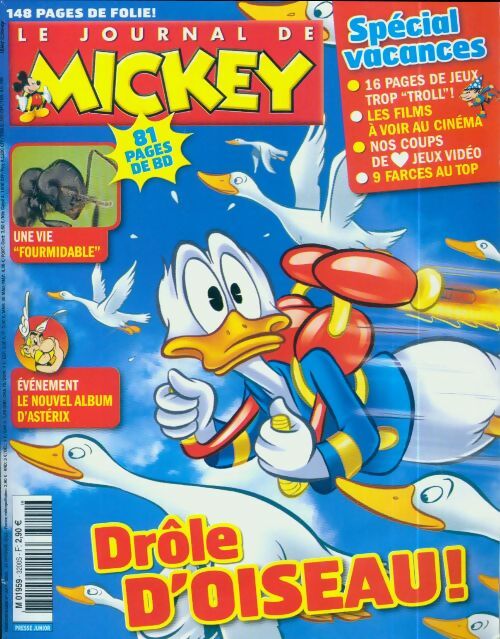 Livrenpoche : Le journal de Mickey n°3200-3201 : Drôle d'oiseau - Collectif - Livre