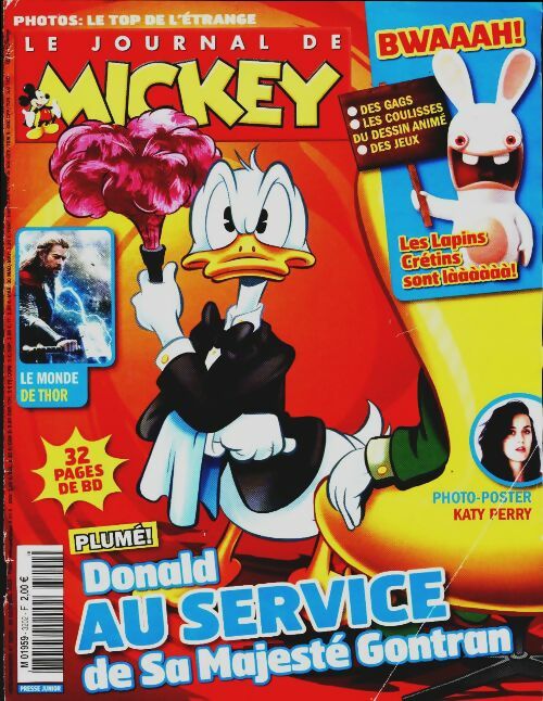 Livrenpoche : Le journal de Mickey n°3202 : Donald au service de sa majesté Gontran - Collectif - Livre