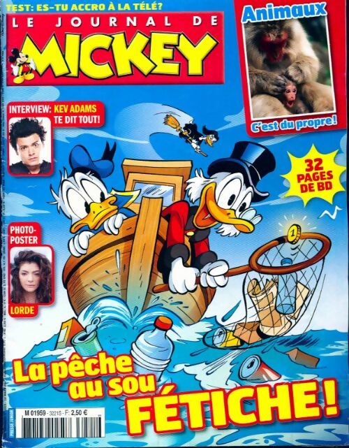 Livrenpoche : Le journal de Mickey n°3221 : La pêche au sou fétiche - Collectif - Livre