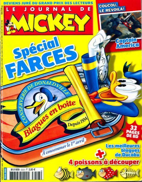Livrenpoche : Le journal de Mickey n°3223 : Spécial farces - Collectif - Livre