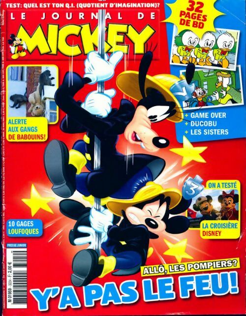 Livrenpoche : Le journal de Mickey n°3224 : Y'a pas le feu ! - Collectif - Livre
