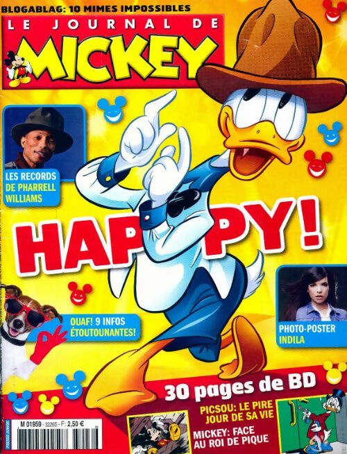Livrenpoche : Le journal de Mickey n°3226 : Happy ! - Collectif - Livre