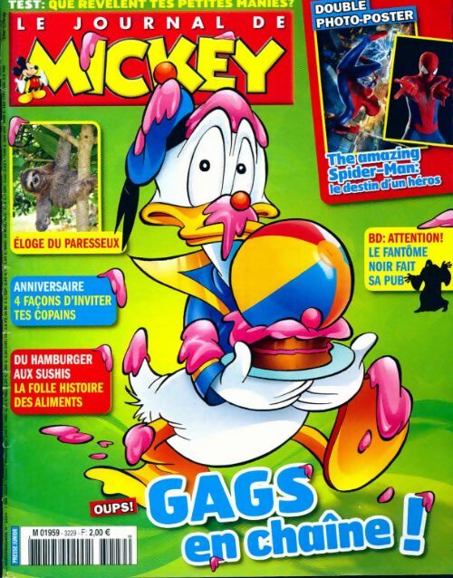 Livrenpoche : Le journal de Mickey n°3229 : Gags en chaîne - Collectif - Livre