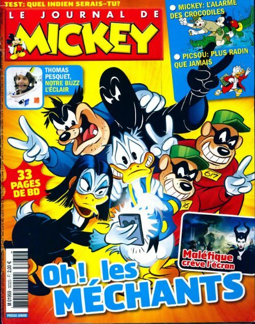 Livrenpoche : Le journal de Mickey n°3232 : Oh ! les méchants - Collectif - Livre