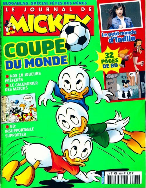 Livrenpoche : Le journal de Mickey n°3234 : Coupe du monde - Collectif - Livre