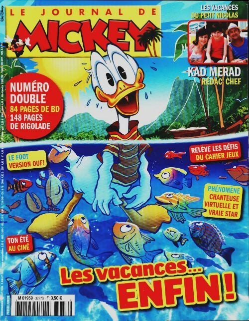 Livrenpoche : Le journal de Mickey n°3237-3238 : Les vacances... enfin ! - Collectif - Livre