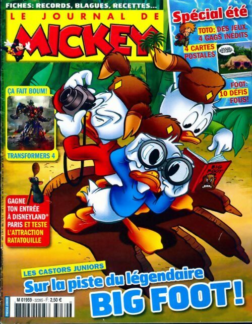 Livrenpoche : Le journal de Mickey n°3239 : Sur la piste du légendaire Big foot - Collectif - Livre