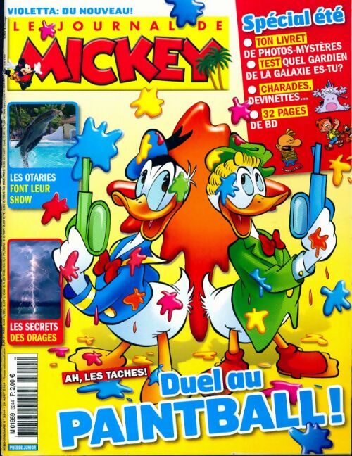 Le journal de Mickey n°3244 : Duel au paintball - Collectif -  Le journal de Mickey - Livre