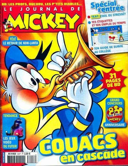 Livrenpoche : Le journal de Mickey n°3247 : Couacs en cascade - Collectif - Livre