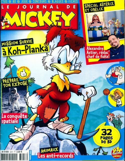 Livrenpoche : Le journal de Mickey n°3257 : Mission survie à Koh-Planka - Collectif - Livre