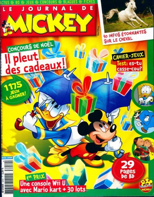 Livrenpoche : Le journal de Mickey n°3259 : Il pleut des cadeaux ! - Collectif - Livre