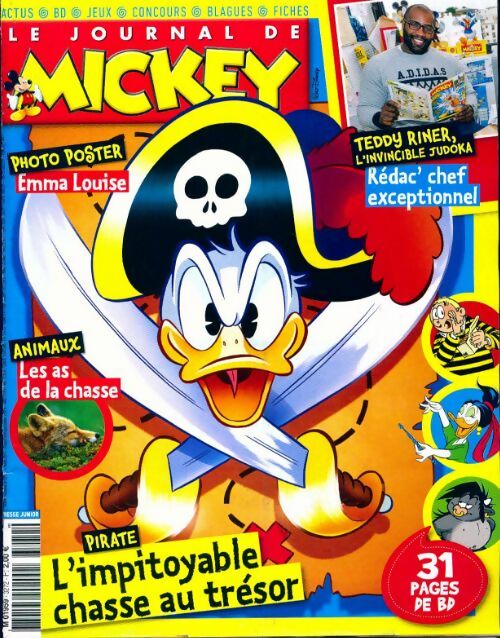 Livrenpoche : Le journal de Mickey n°3272 : L'impitoyable chasse au trésor - Collectif - Livre