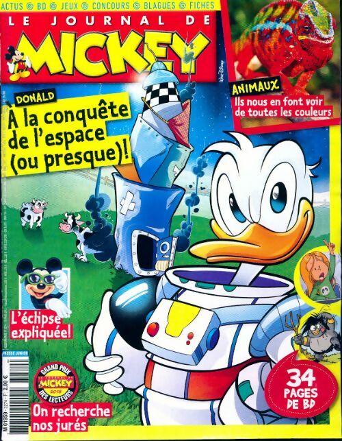 Livrenpoche : Le journal de Mickey n°3274 : A la conquête de l'espace (ou presque) ! - Collectif - Livre