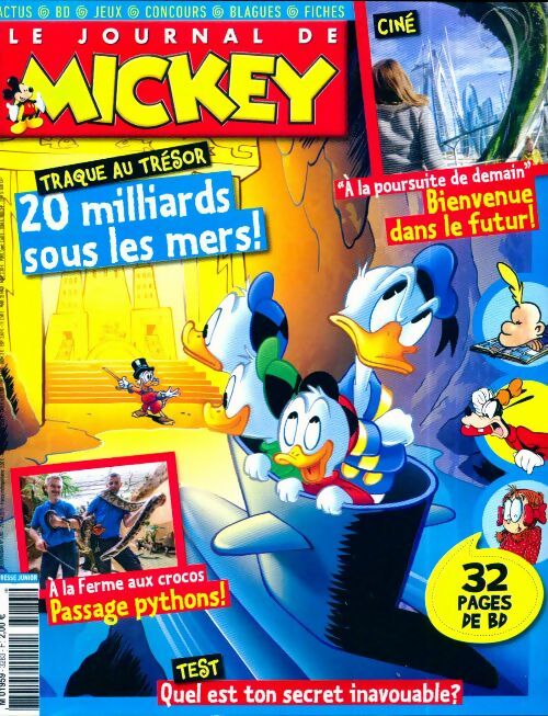Livrenpoche : Le journal de Mickey n°3283 : 20 milliards sous les mers - Collectif - Livre