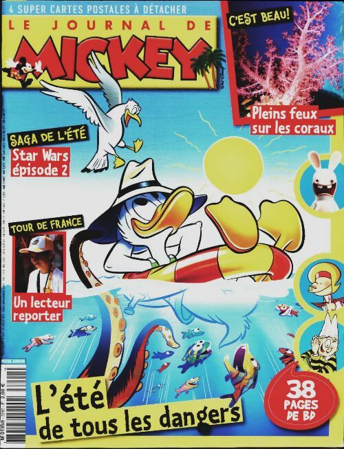 Livrenpoche : Le journal de Mickey n°3292 : L'été de tous les dangers - Collectif - Livre