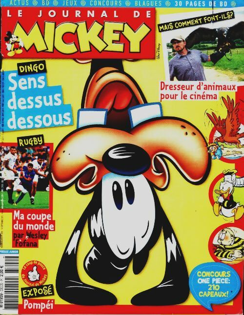Livrenpoche : Le journal de Mickey n°3300 : Sens dessus dessous - Collectif - Livre