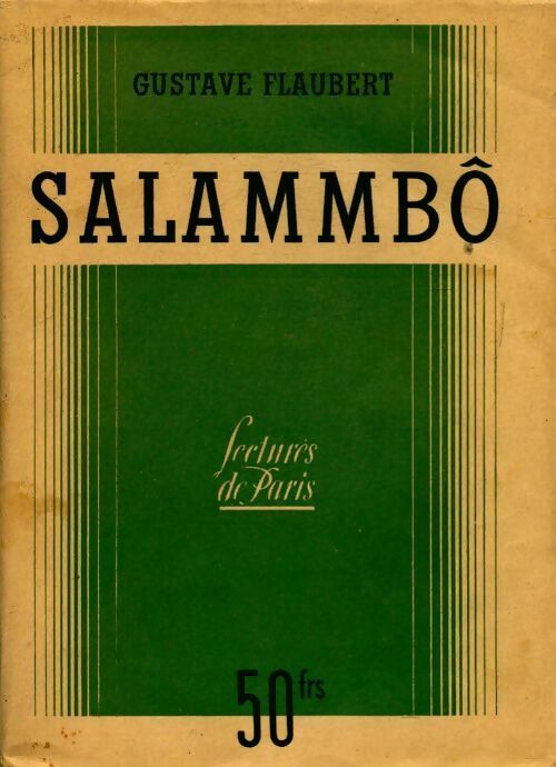 Salammbô - Gustave Flaubert -  Lectures de Paris - Livre