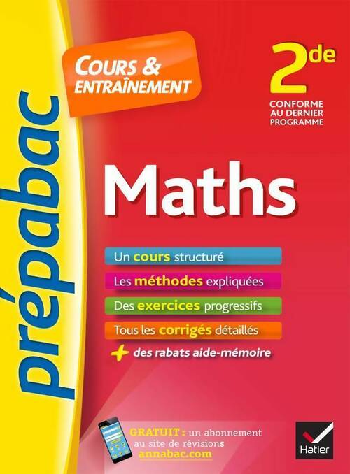 Livrenpoche : Maths seconde. Cours & entraînement - Picchiottino. Jean-Dominique - Livre