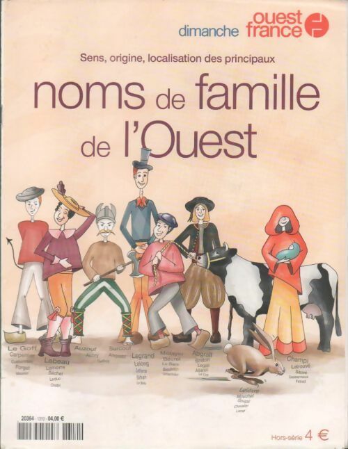 Noms de famille de l'Ouest - Collectif -  Ouest France GF - Livre