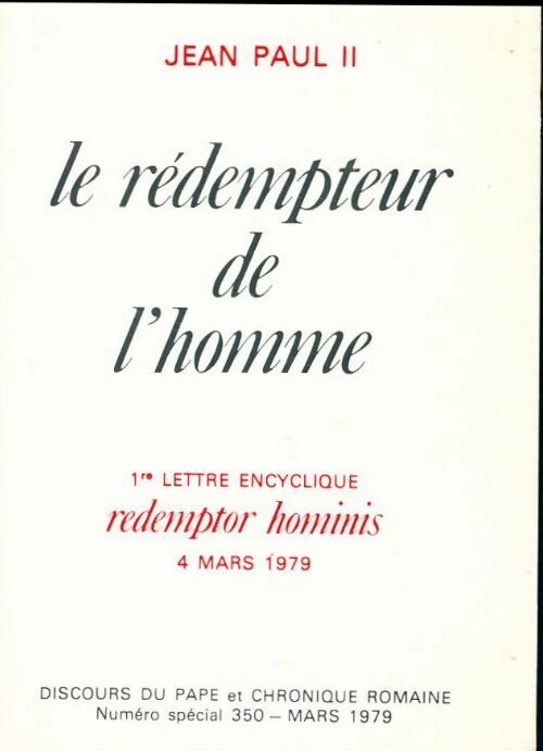 Livrenpoche : Jean-Paul II : Le rédempteur de l'homme - Jean-Paul II - Livre