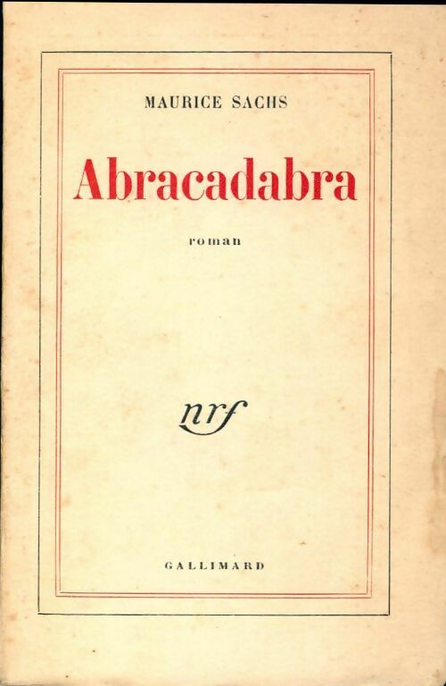 Livrenpoche : Abracadabra - Maurice Sachs - Livre