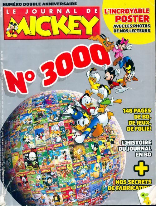 Livrenpoche : Le journal de Mickey n°3000/3001 - Collectif - Livre