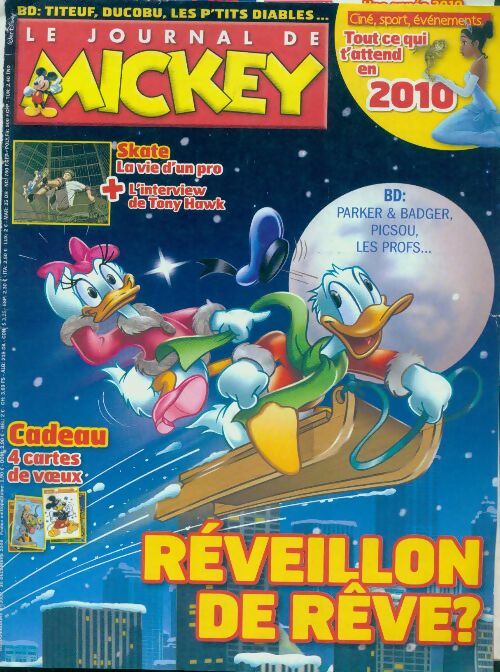 Livrenpoche : Le journal de Mickey n°3002 : Réveillon de rêve - Collectif - Livre