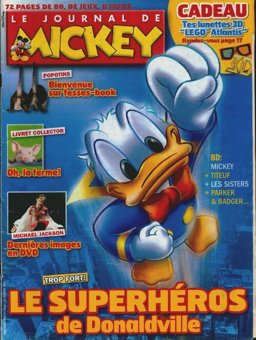 Livrenpoche : Le journal de Mickey n°3010 : Le superhéros de Donaldville - Collectif - Livre
