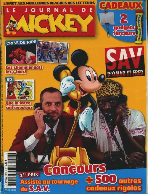 Livrenpoche : Le journal de Mickey n°3016 : SAV d'Omar et Fred - Collectif - Livre