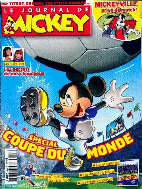 Livrenpoche : Le journal de Mickey n°3025 : Spécial coupe du monde - Collectif - Livre