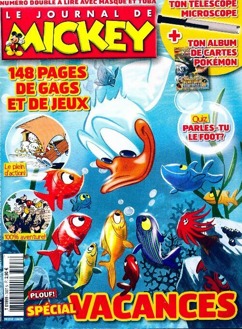 Livrenpoche : Le journal de Mickey n°3027/3028 : Spécial vacances - Collectif - Livre