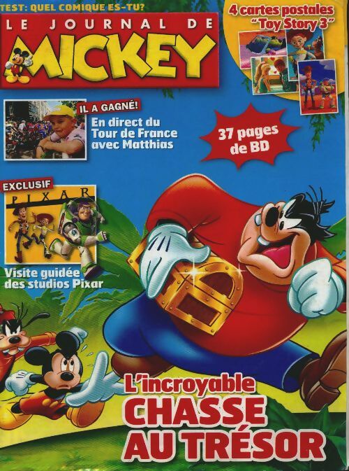 Livrenpoche : Le journal de Mickey n°3031 : L'incroyable chasse au trésor - Collectif - Livre