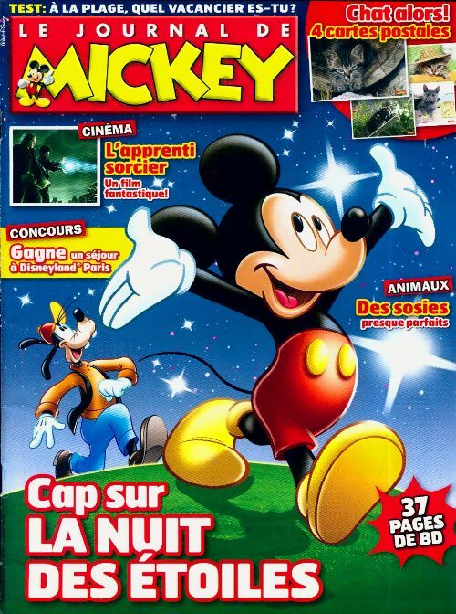 Livrenpoche : Le journal de Mickey n°3033 : Cap sur la nuit des étoiles - Collectif - Livre