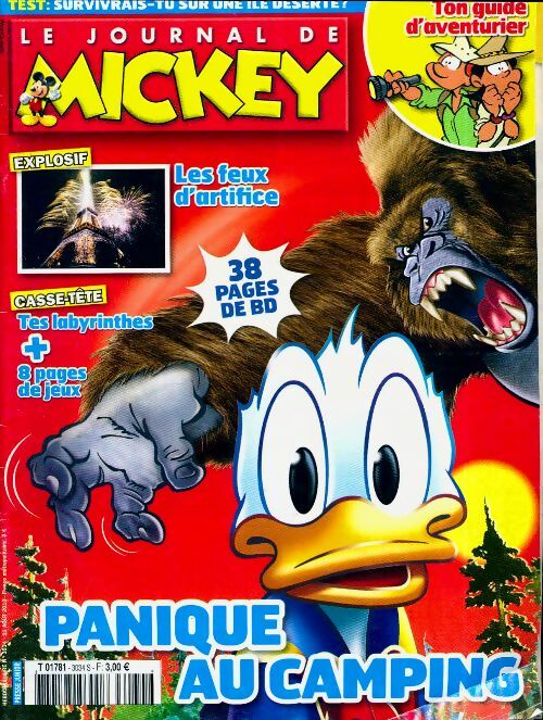Livrenpoche : Le journal de Mickey n°3034 : Panique au camping - Collectif - Livre