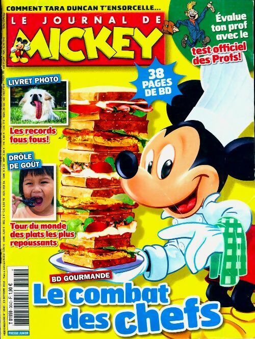 Livrenpoche : Le journal de Mickey n°3043 : Le combat des chefs - Collectif - Livre