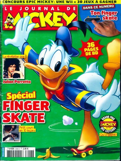 Livrenpoche : Le journal de Mickey n°3048 : Spécial finger skate - Collectif - Livre