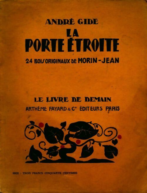 La porte étroite - André Gide -  Le livre de demain (Grand format) - Livre