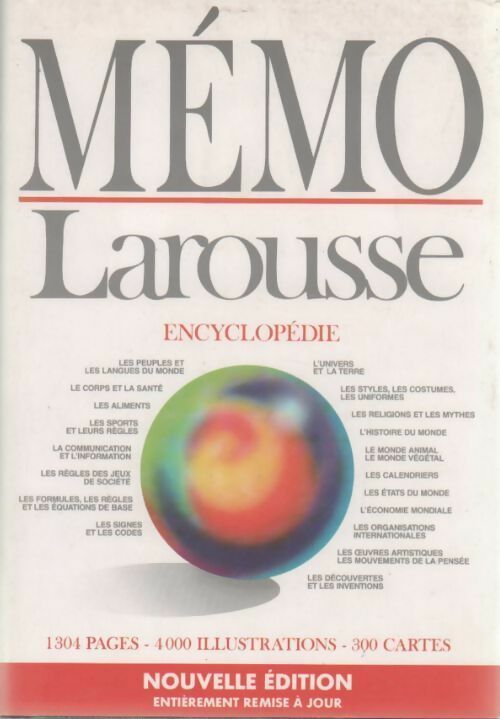 Livrenpoche : Mémo Larousse. Encyclopédie en 1 volume - Collectif - Livre