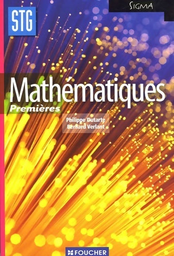 Livrenpoche : Mathématiques 1ère STG - Philippe Dutarte - Livre
