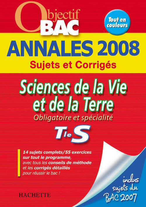 Livrenpoche : Sciences de la vie et de la terre Terminale S. Sujets et corrigés 2008 - Sophie Lebrun - Livre